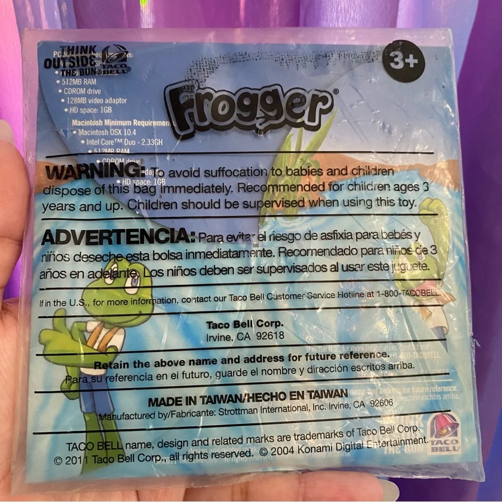 frogger computer game 30th anniversary vintage taco bell exclusive NEW NWOT